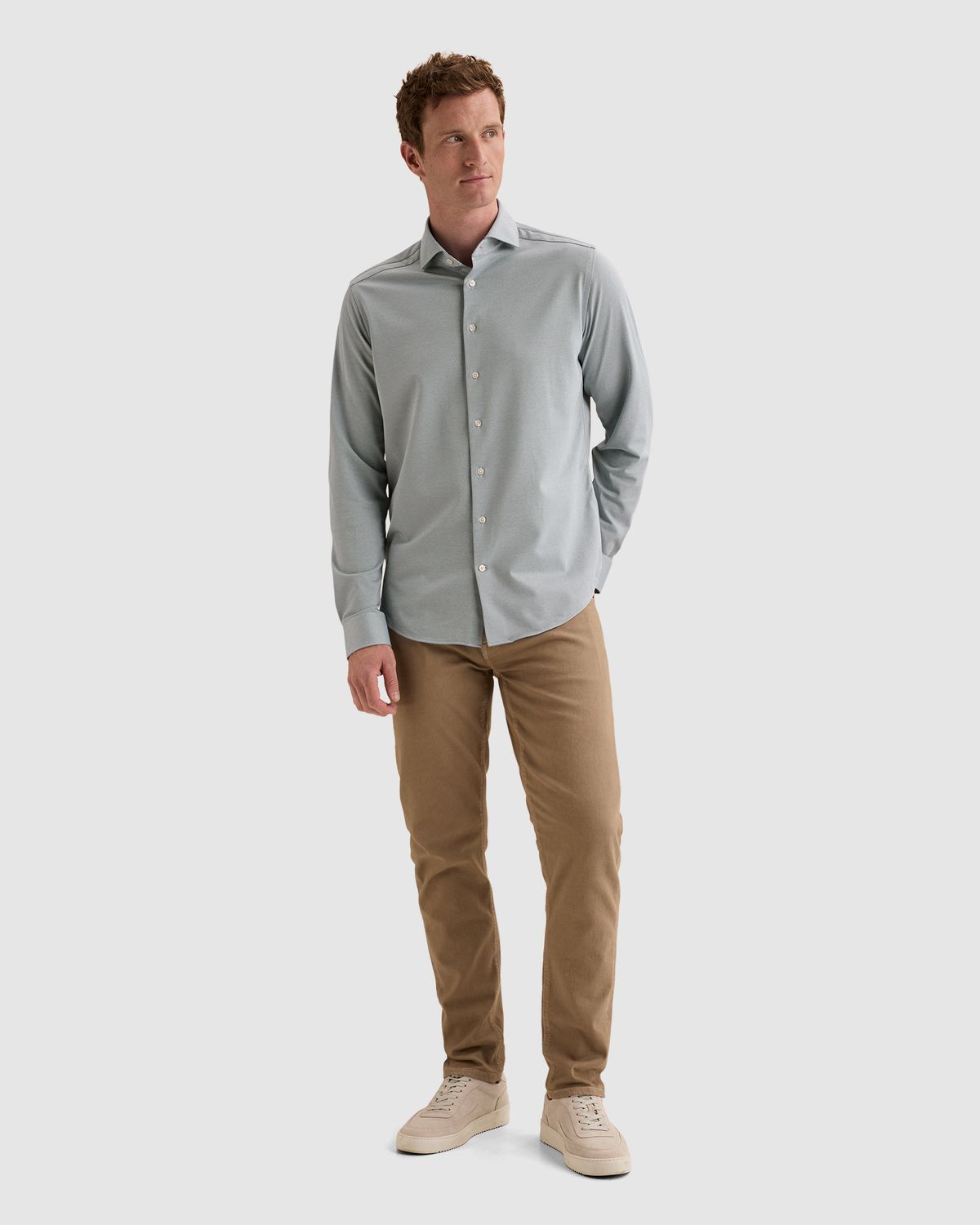 Vanguard Elevated Knit shirt met tweekleurig effect