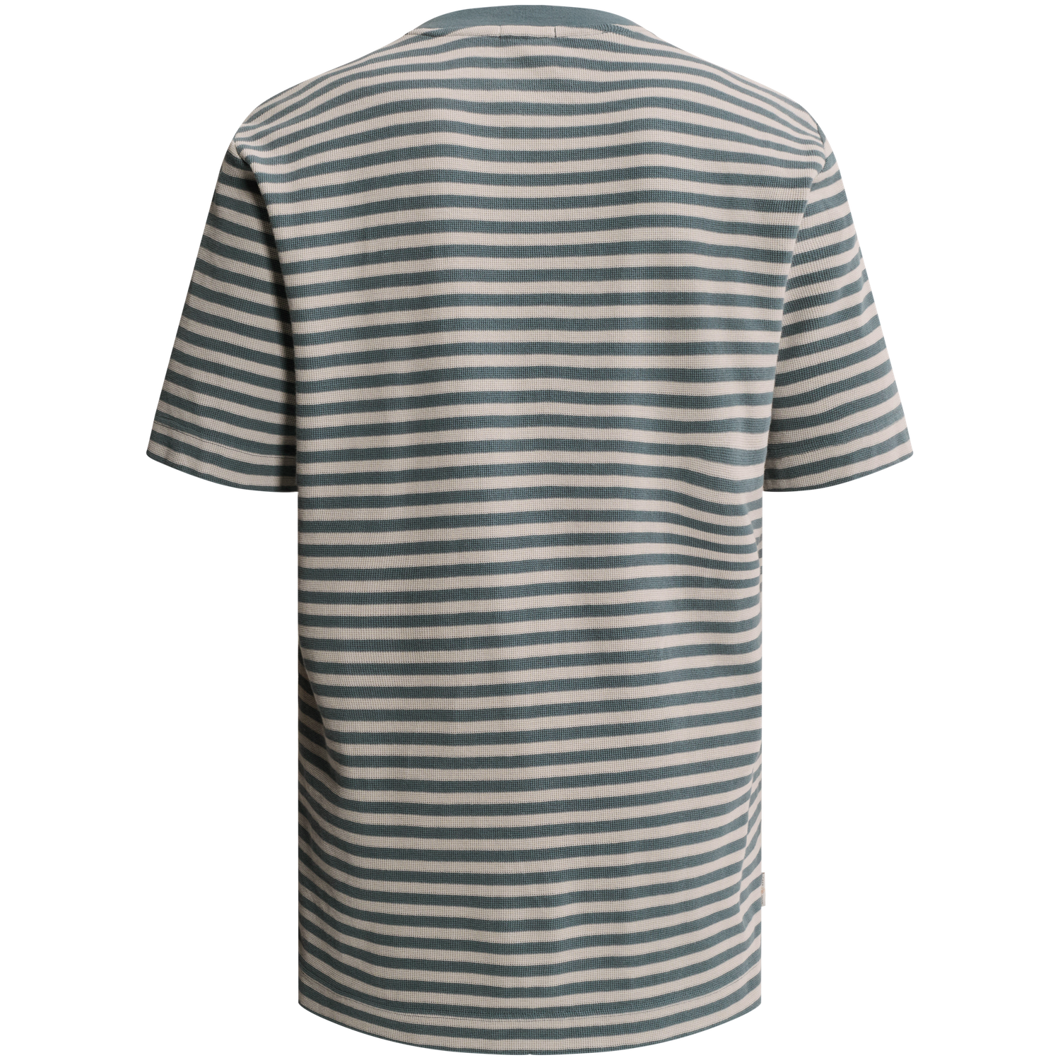 Cast Iron T-shirt met wafelstructuur en streeppatroon
