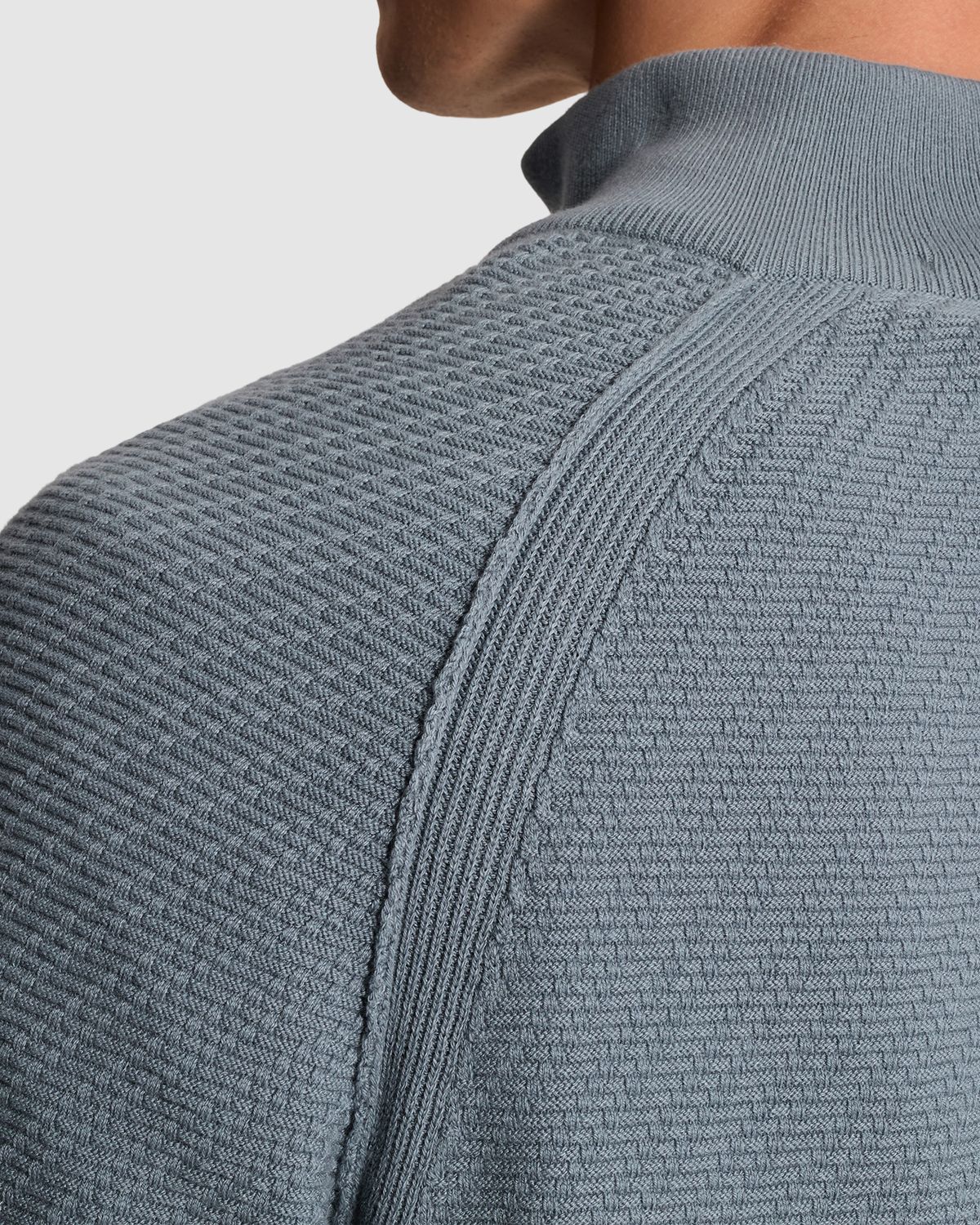 Cast Iron Half zip collar slim fit cotton ea Blue Mirage CKW2608302