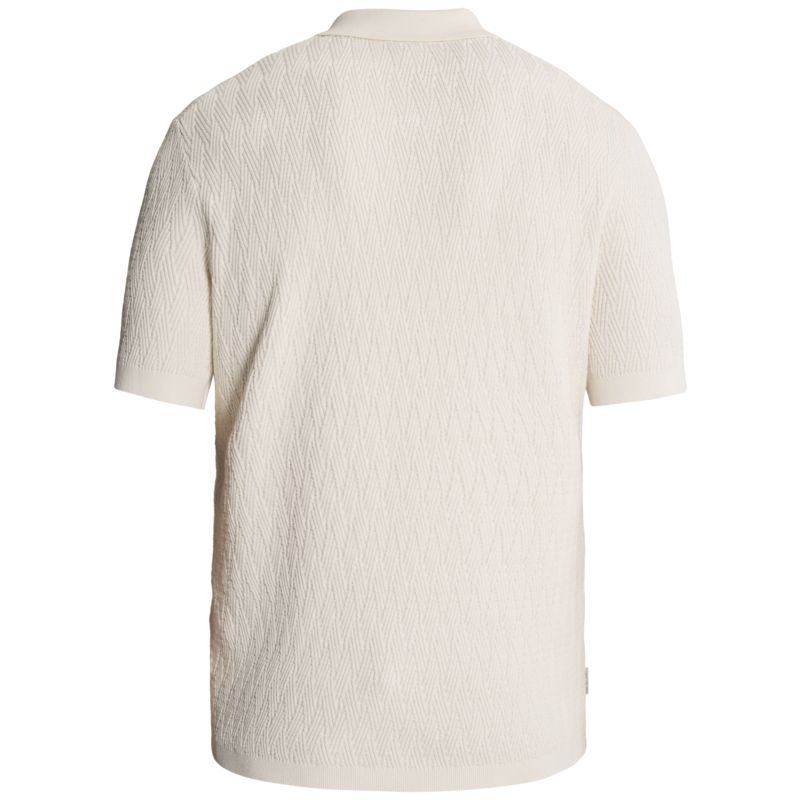 Cast Iron Polo van katoen/modal met rits