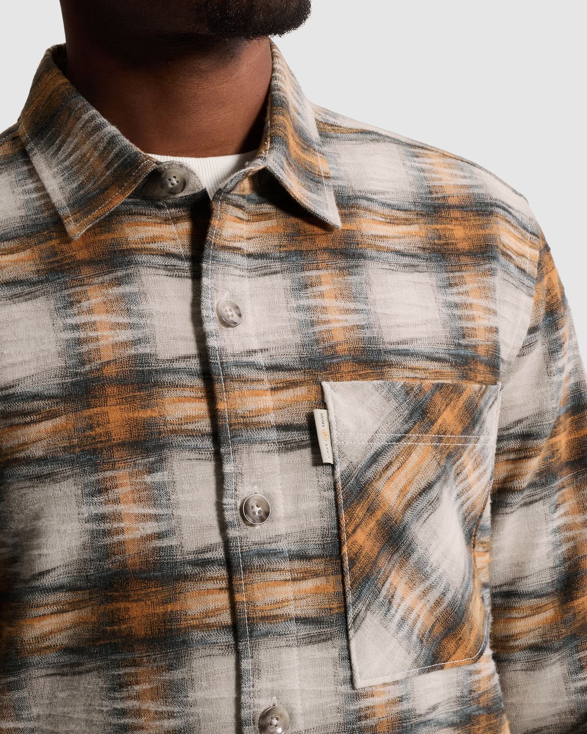Cast Iron Overshirt met ruitpatroon en knoopsluiting