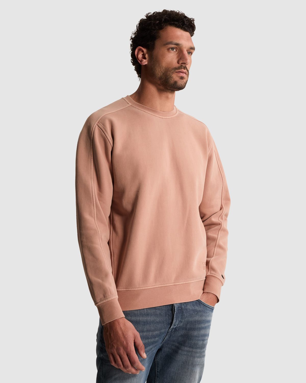 Cast Iron Sweatshirt met off-placed logo