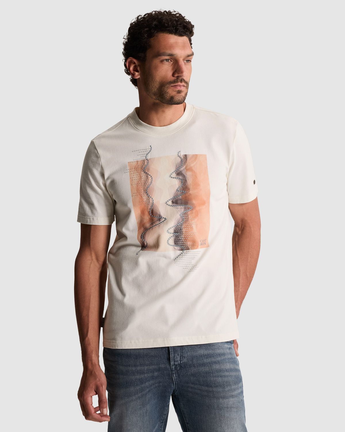 Cast Iron Regular fit T-shirt met artwork