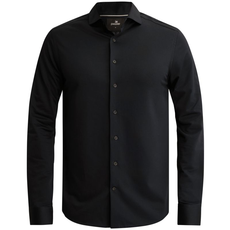 Vanguard Elevated Knit Shirt met widespread kraag