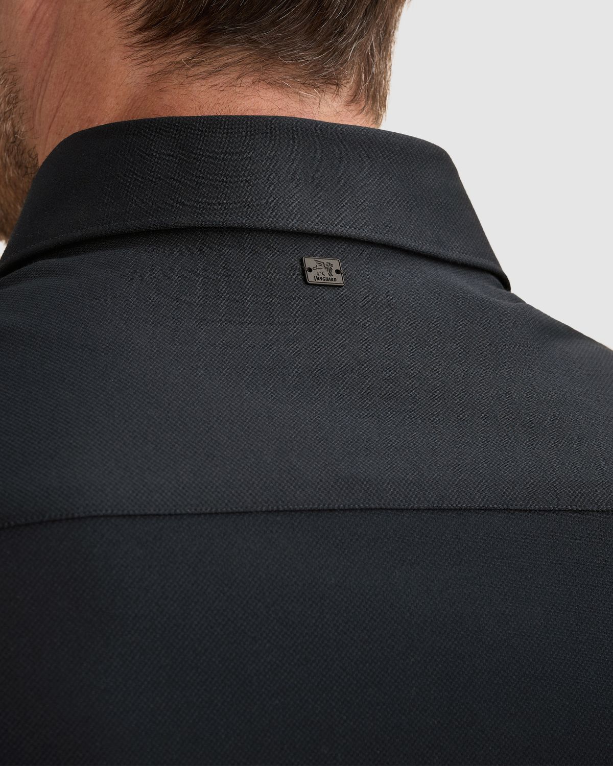 Vanguard Elevated Knit Shirt met widespread kraag