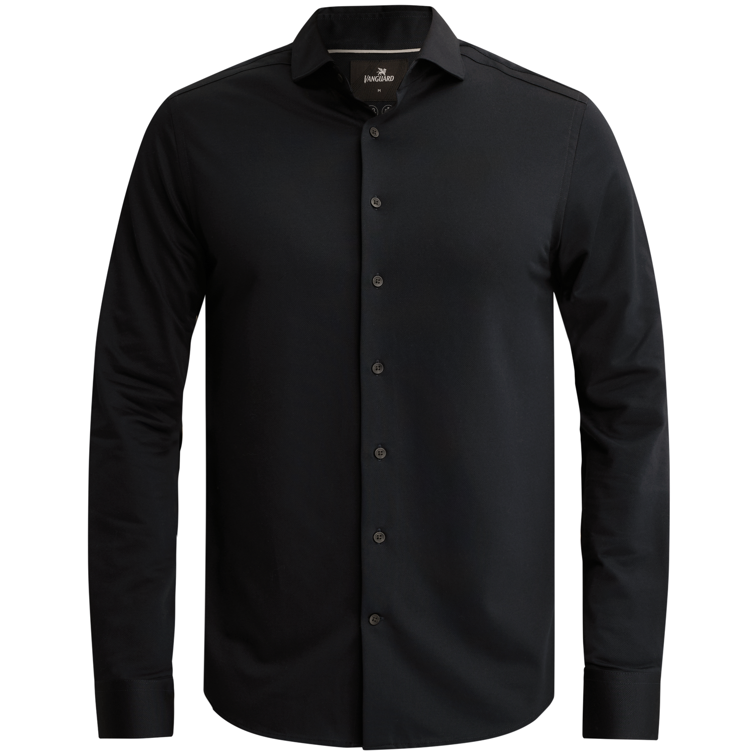 Vanguard Elevated Knit Shirt met widespread kraag