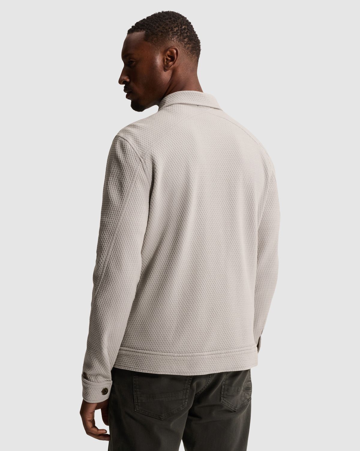 Cast Iron Sweat jacket met trucker look