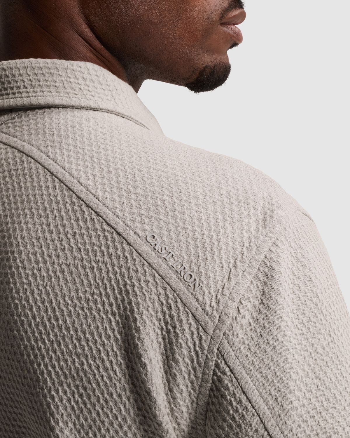 Cast Iron Sweat jacket met trucker look