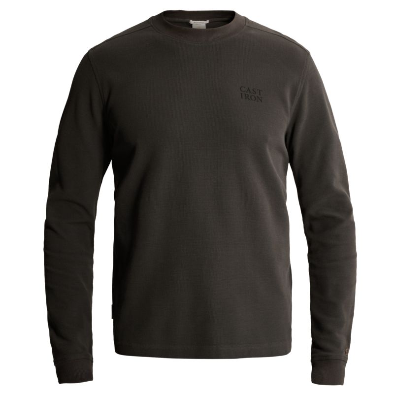 Cast Iron Regular fit T-shirt met lange mouwen