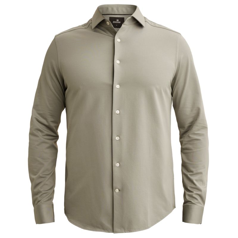 Vanguard Elevated Knit Shirt met widespread kraag