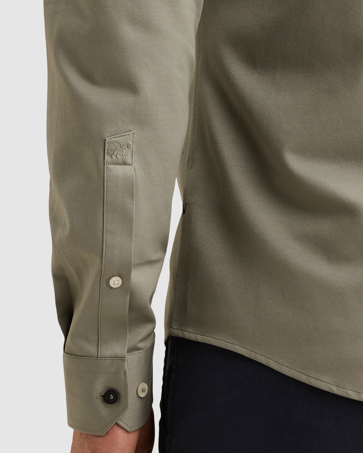 Vanguard Elevated Knit Shirt met widespread kraag