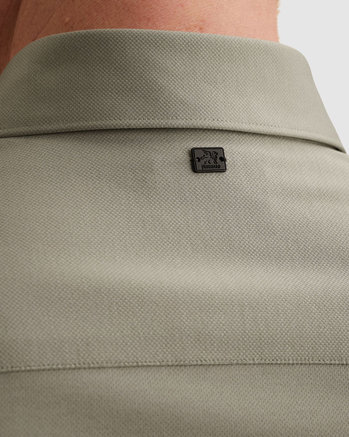 Vanguard Elevated Knit Shirt met widespread kraag