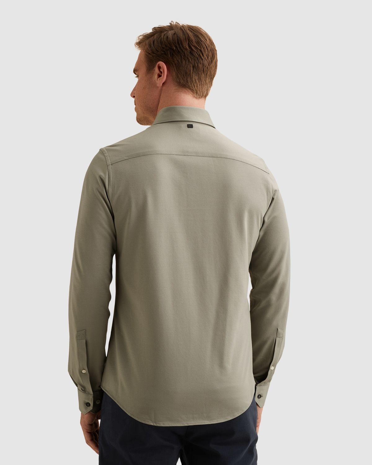 Vanguard Elevated Knit Shirt met widespread kraag