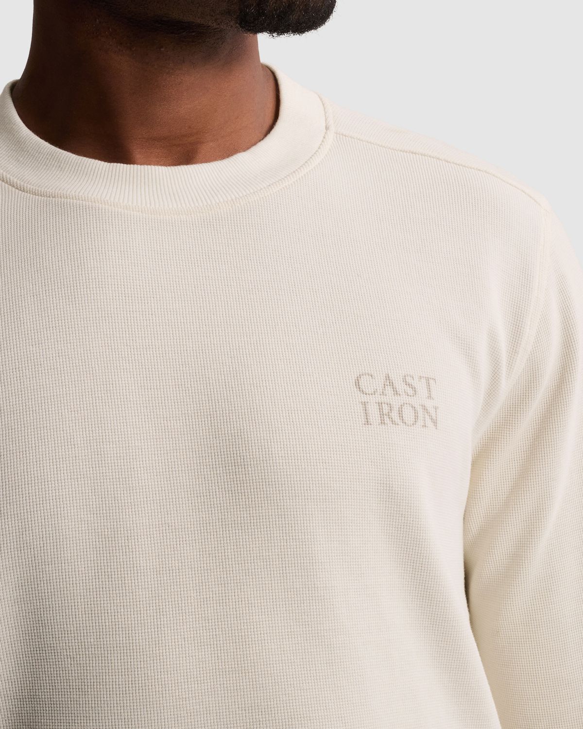 Cast Iron Regular fit T-shirt met lange mouwen
