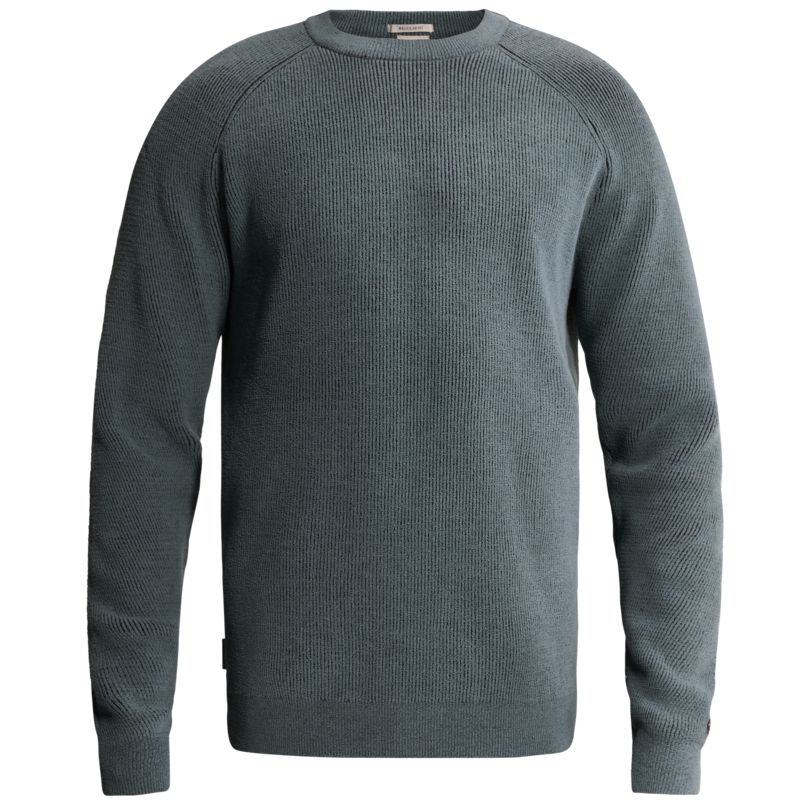 Cast Iron Trui met raglanmouwen en all-over ribstructuur