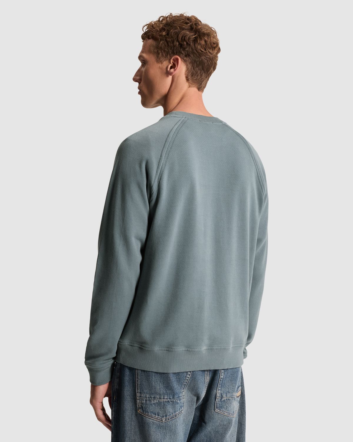 Cast Iron Sweatshirt met raglanmouwen en ronde hals