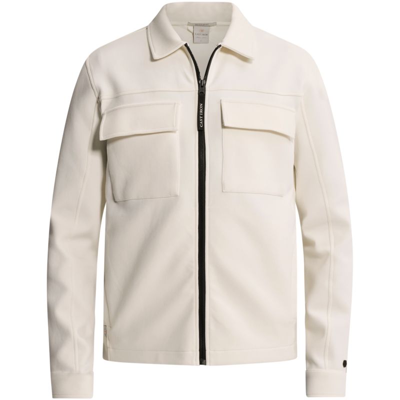 Cast Iron Overshirt met ritssluiting en borstzakken