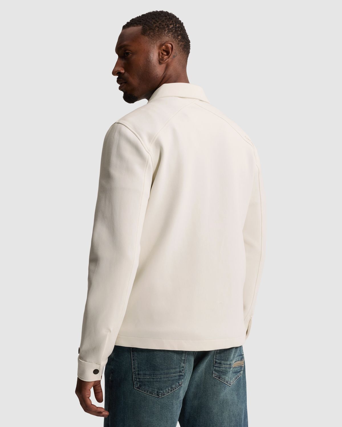 Cast Iron Overshirt met ritssluiting en borstzakken