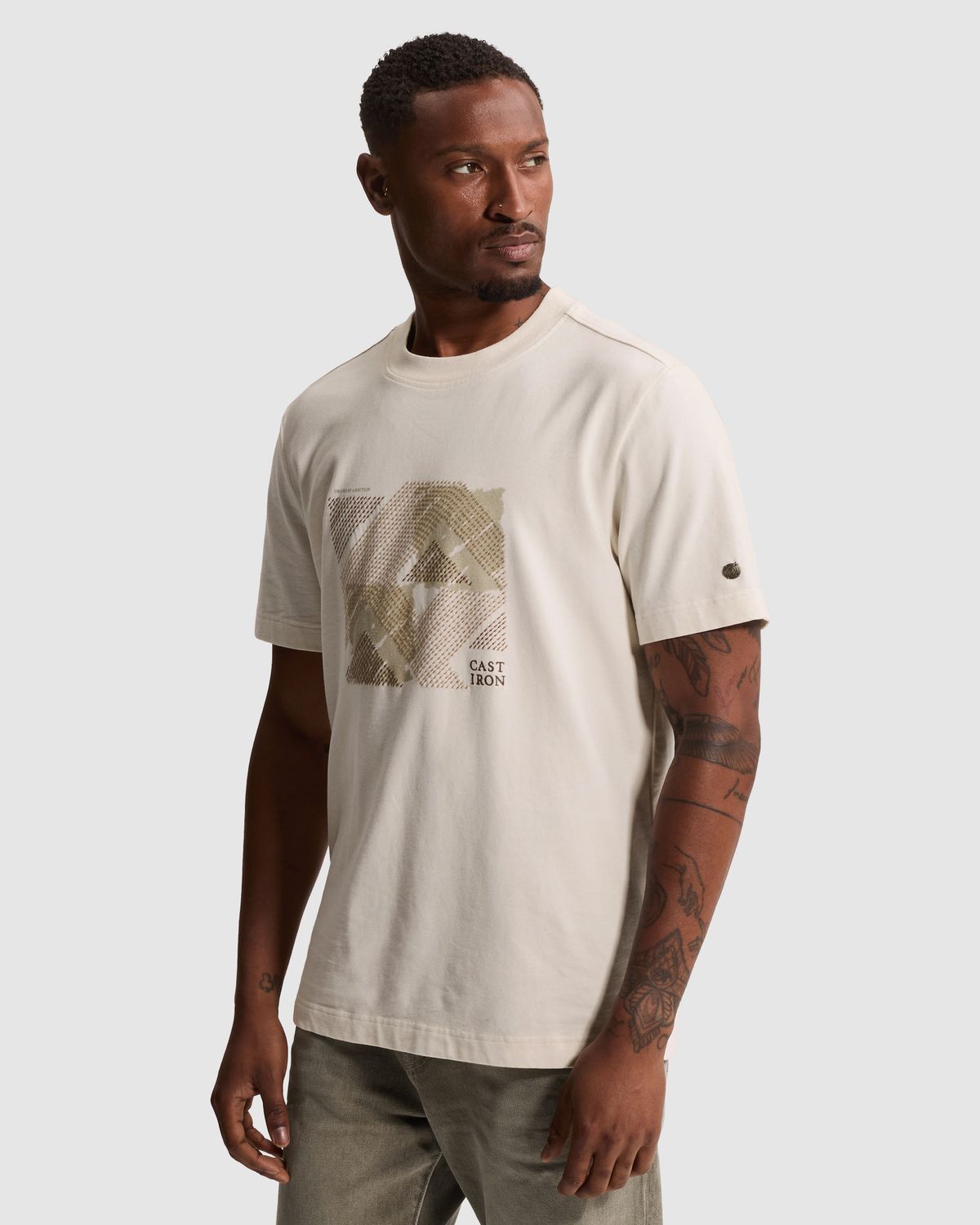 Cast Iron T-shirt met graphic op de borst