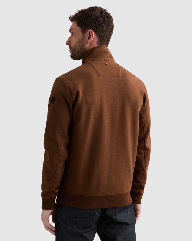 PME Legend Sweat jacket met ritssluiting en gequilt patroon