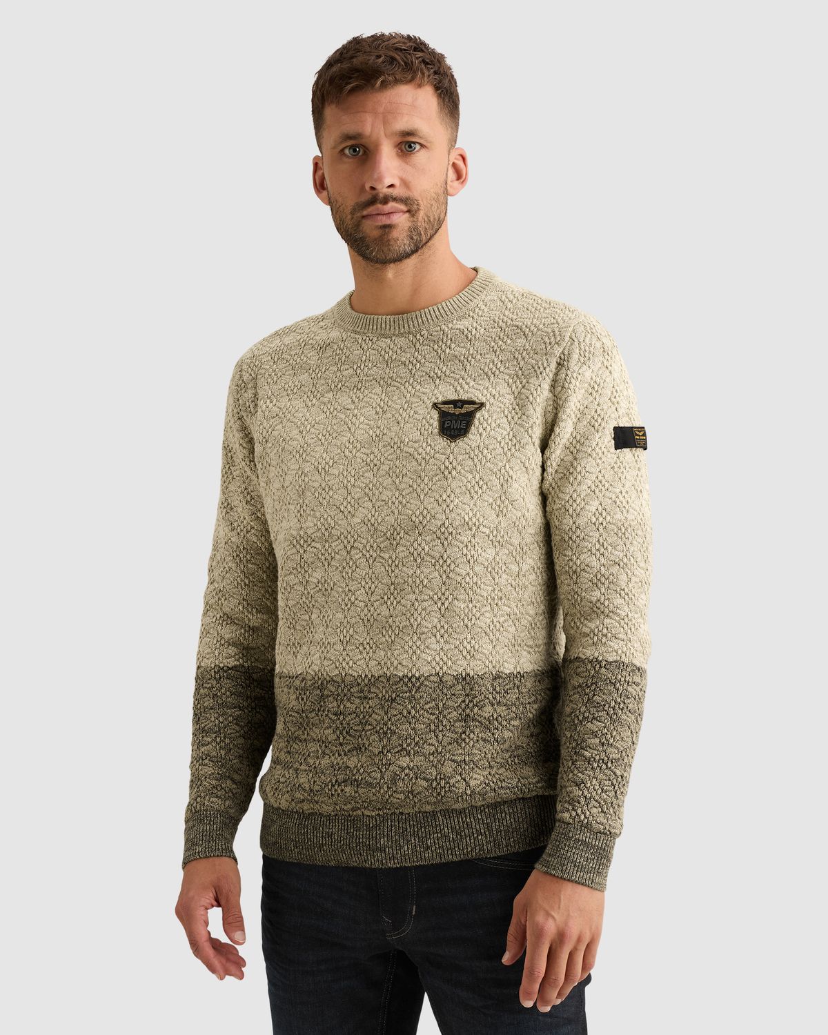 PME Legend Trui met kleurverloop en tapedetail