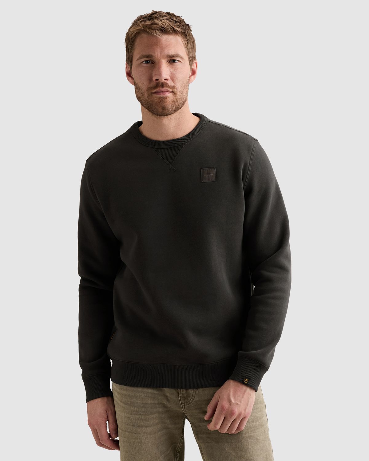 PME Legend Sweatshirt met crewneck en tonale badge