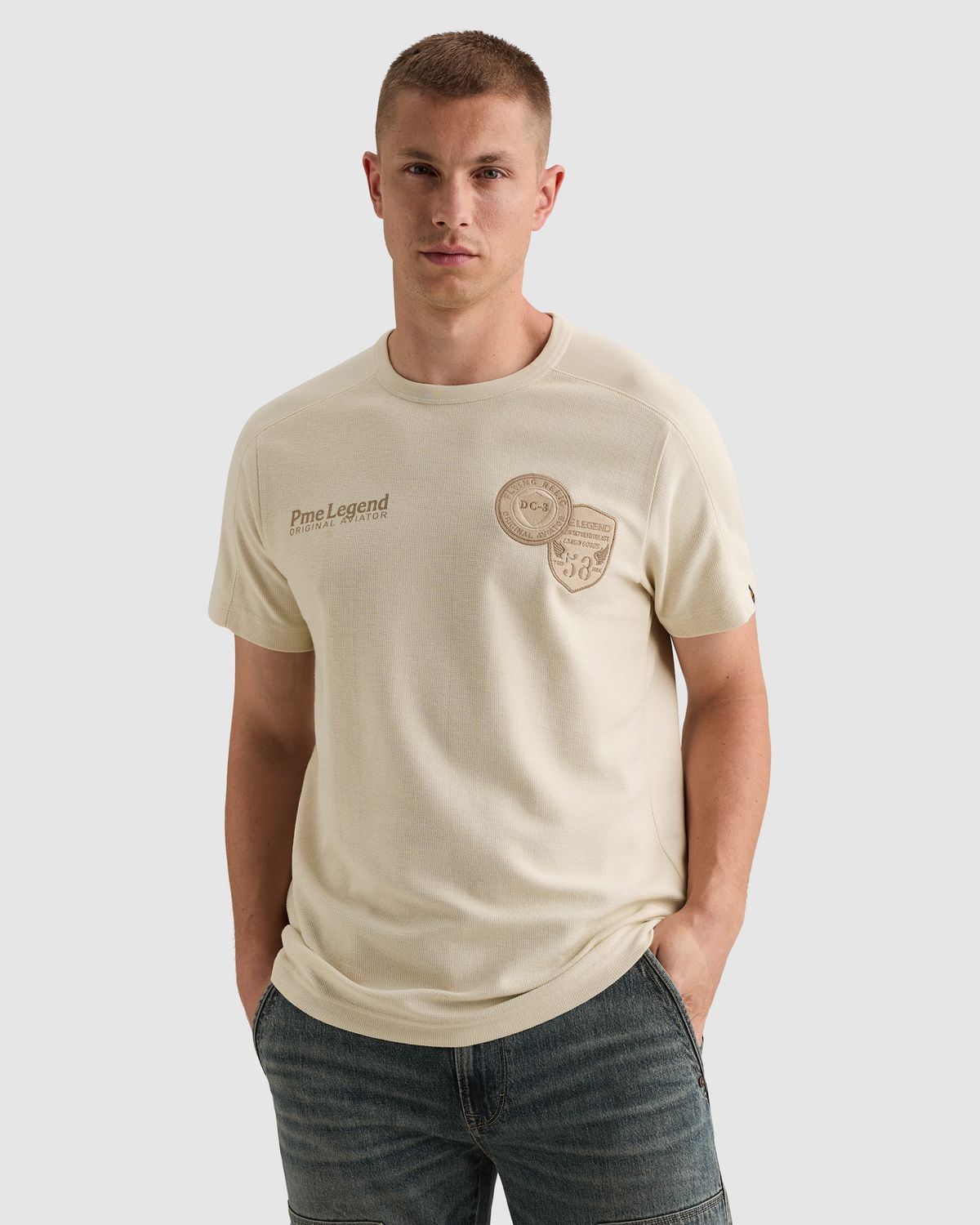 PME Legend Piqué T-shirt met artworks