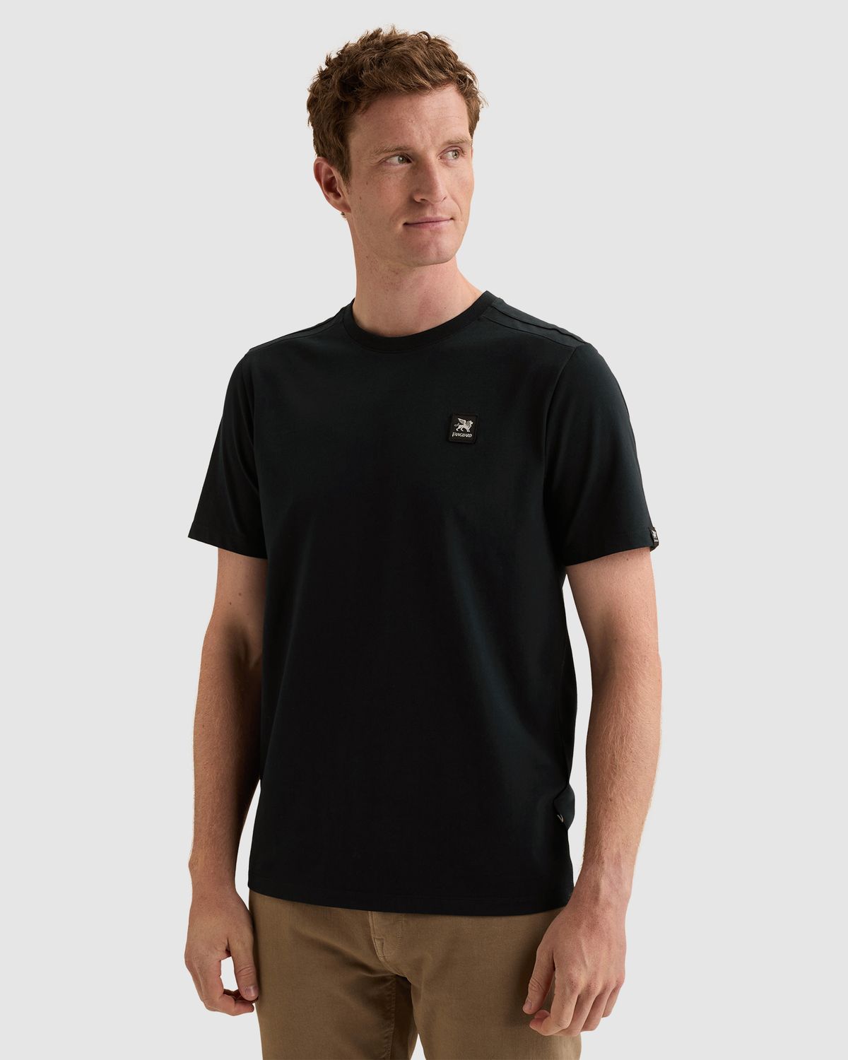 Vanguard T-shirt van katoenen jersey met ronde hals