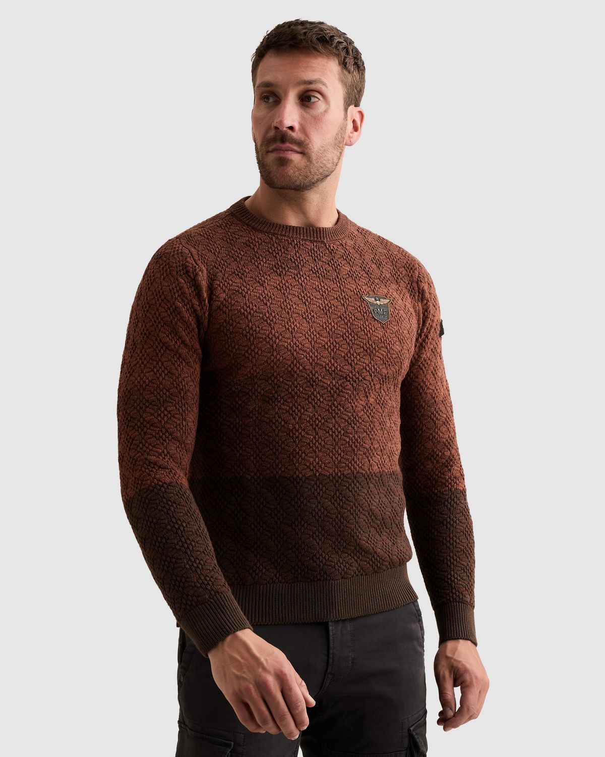 PME Legend Trui met kleurverloop en tapedetail