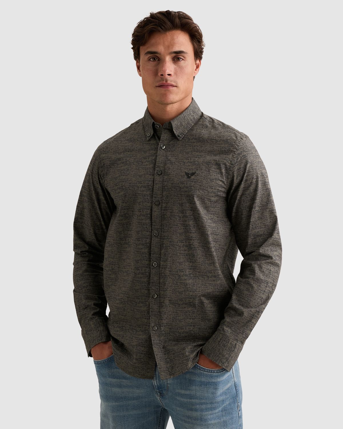 PME Legend Poplin overhemd met allover print