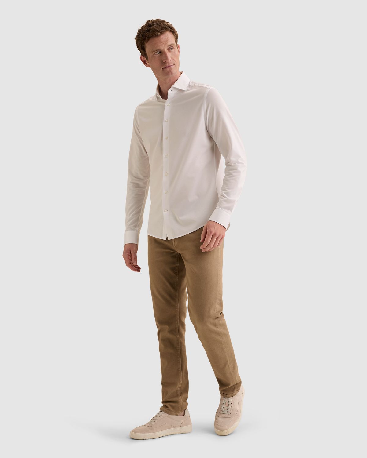 Vanguard Elevated Knit Shirt met widespread kraag