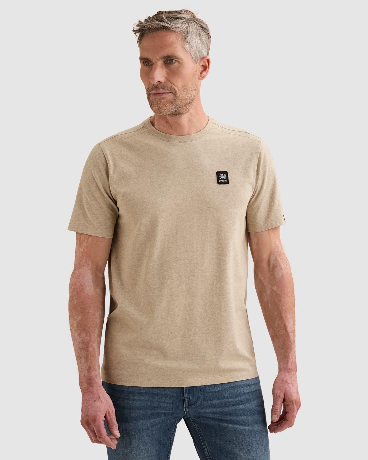 Vanguard T-shirt van katoenen jersey met stretch