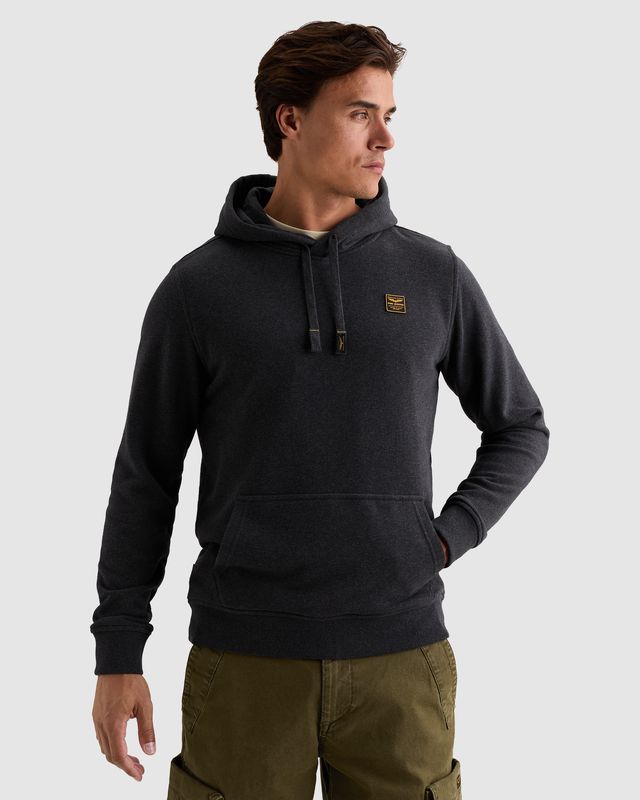 PME Legend Hoodie met rubberen badge en kangoeroezak