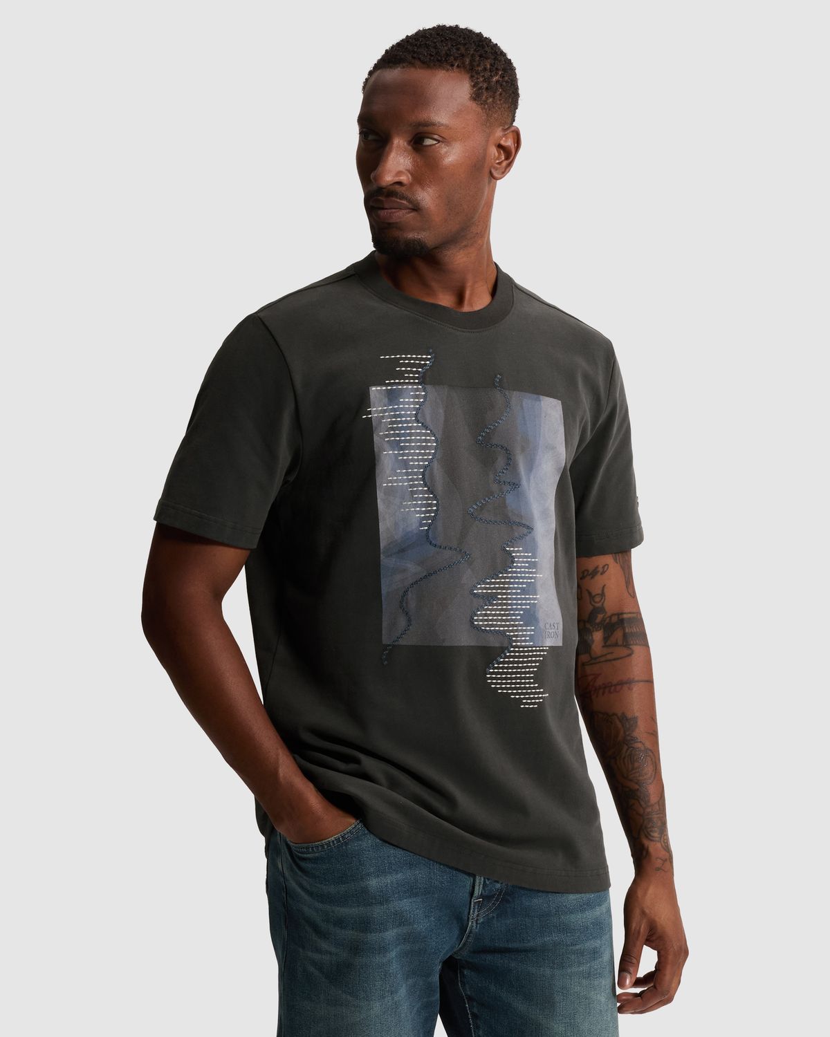 Cast Iron Regular fit T-shirt met artwork