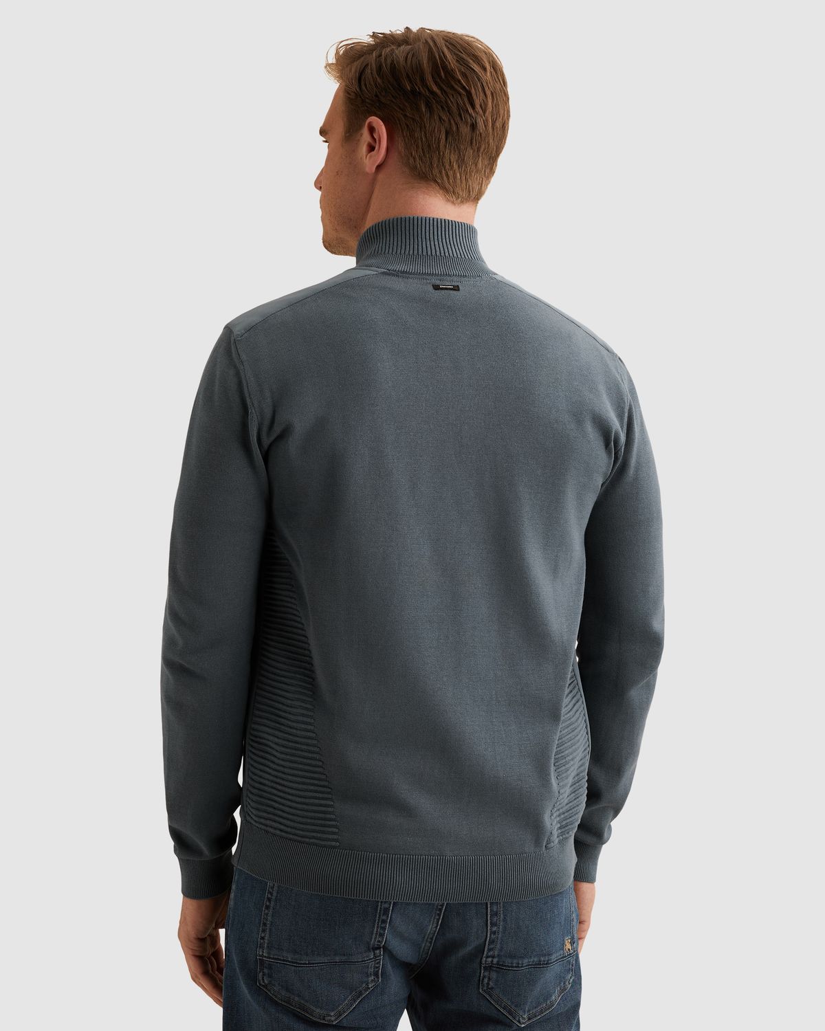Vanguard Vest van katoen/modal met ritssluiting