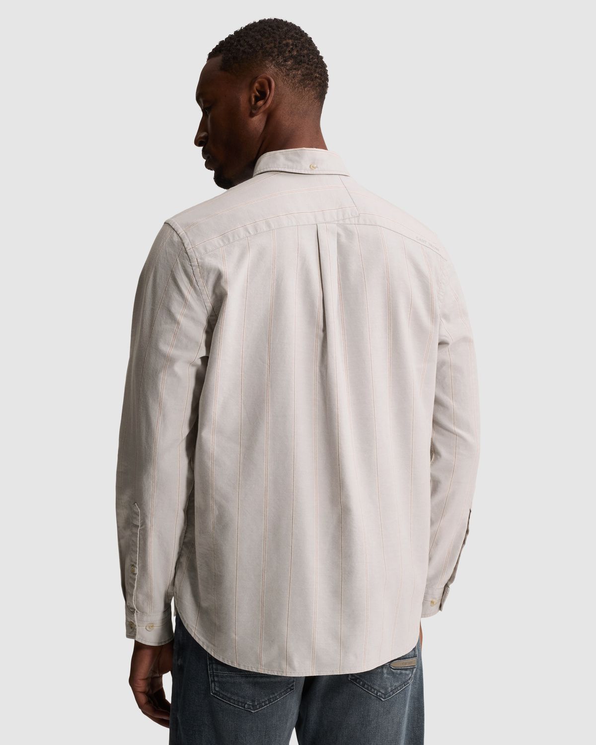 Cast Iron Oxford overhemd met streeppatroon