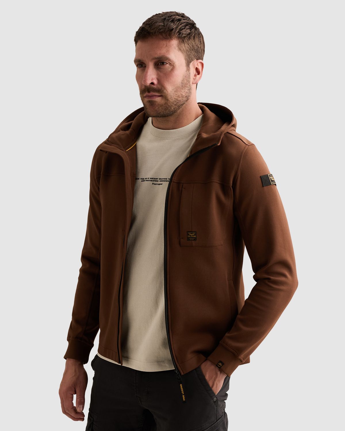 PME Legend Sweatvest met capuchon en ritssluiting