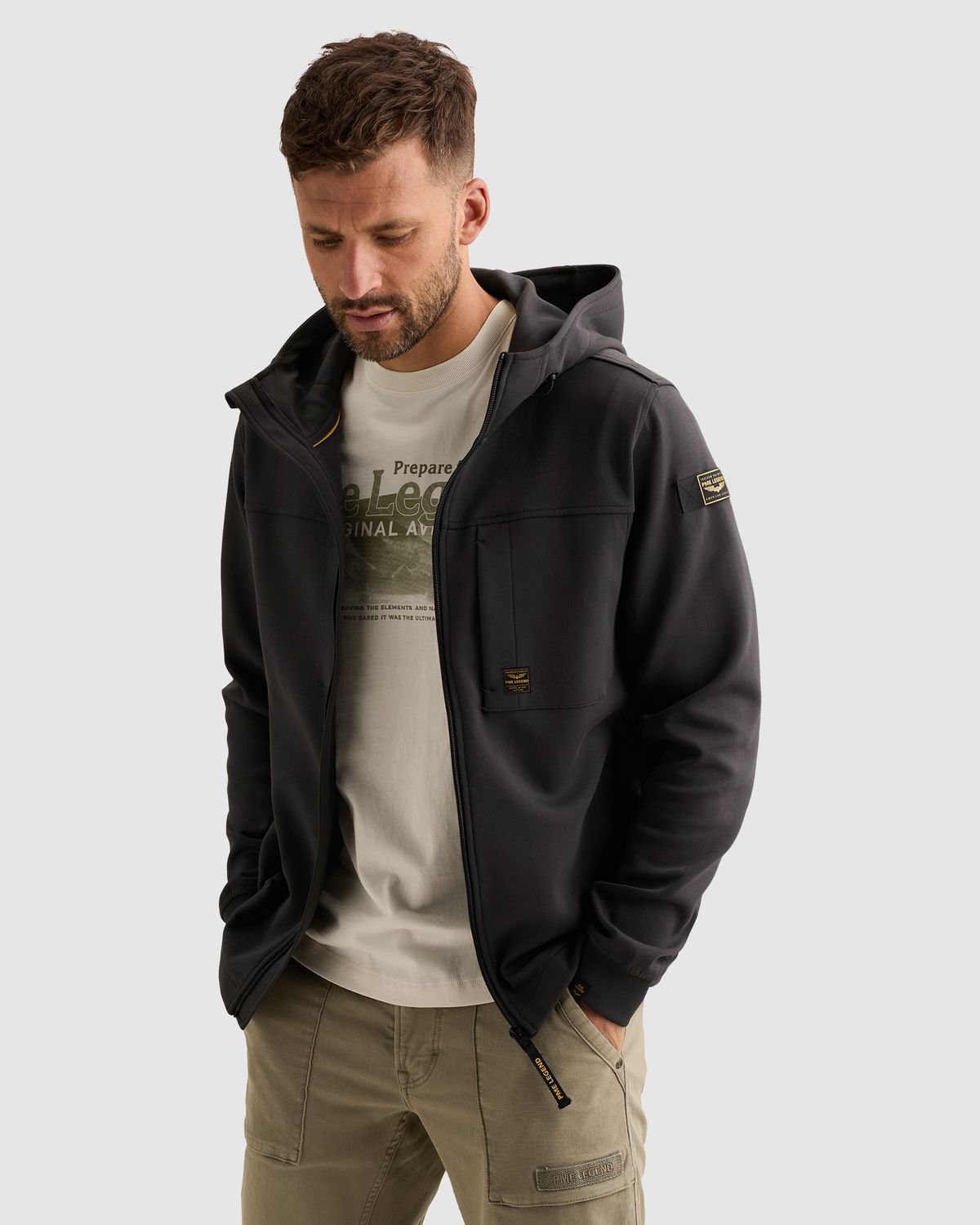 PME Legend Sweatvest met capuchon en ritssluiting