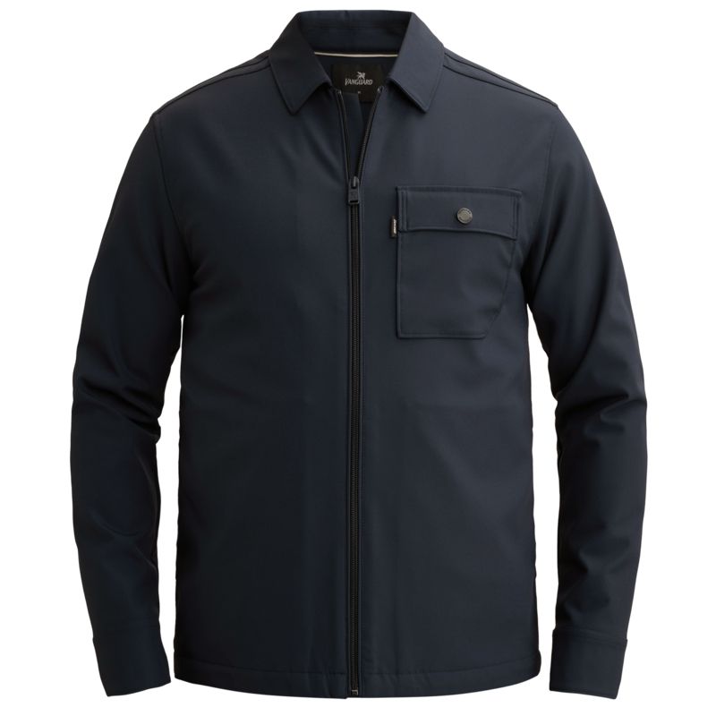 Vanguard Overshirt met ritssluiting en bi-stretch