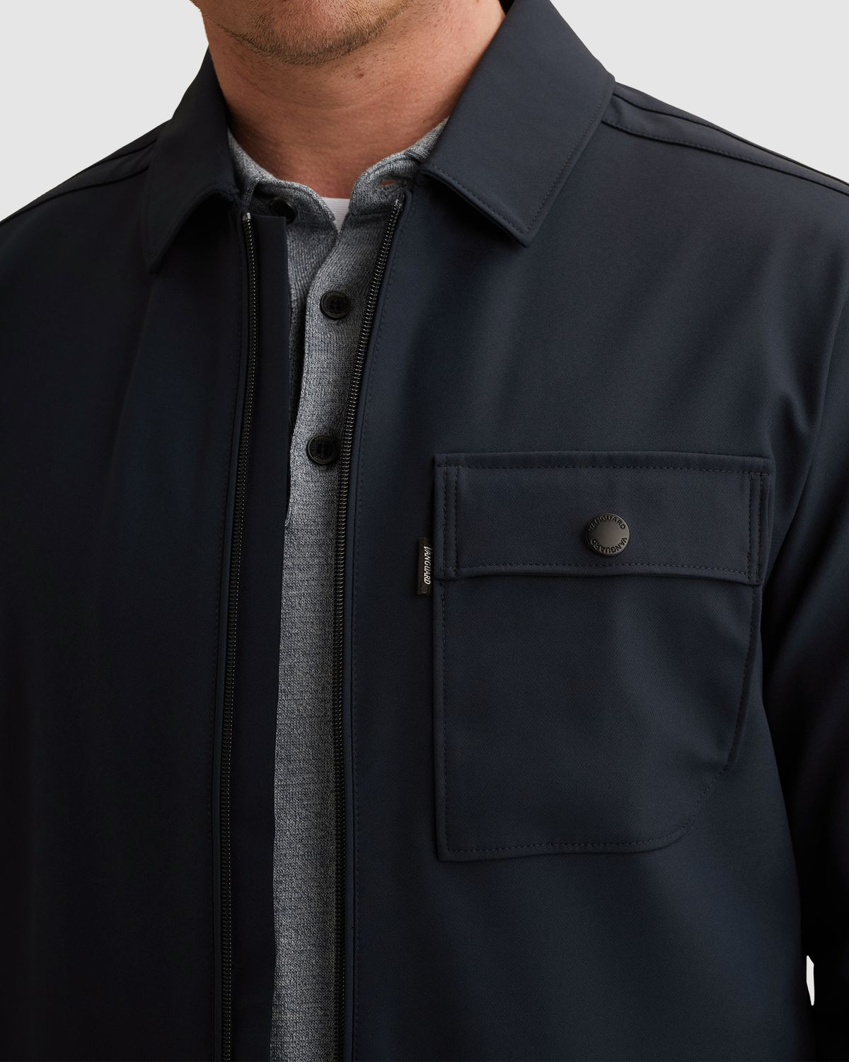 Vanguard Overshirt met ritssluiting en bi-stretch