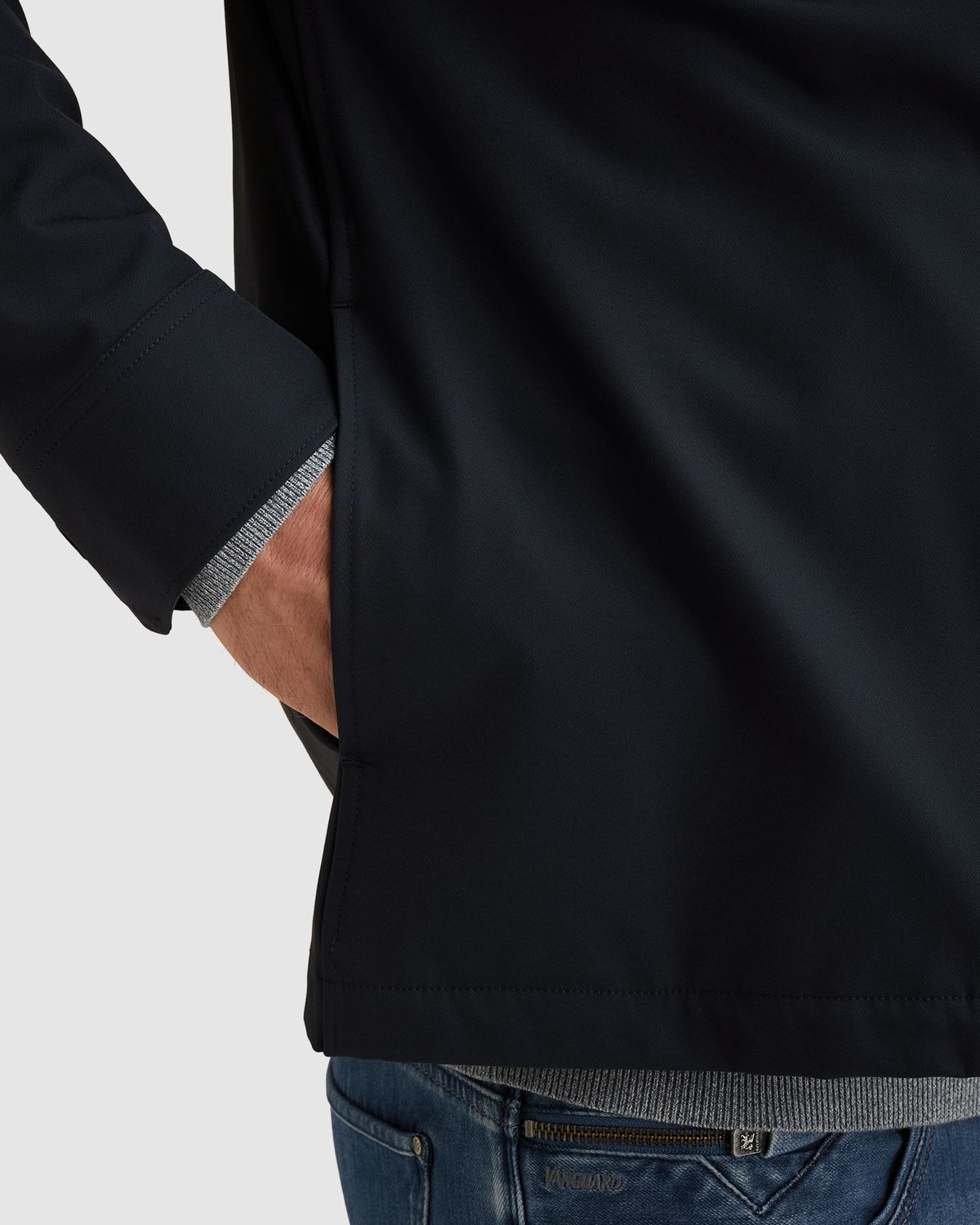 Vanguard Overshirt met ritssluiting en bi-stretch