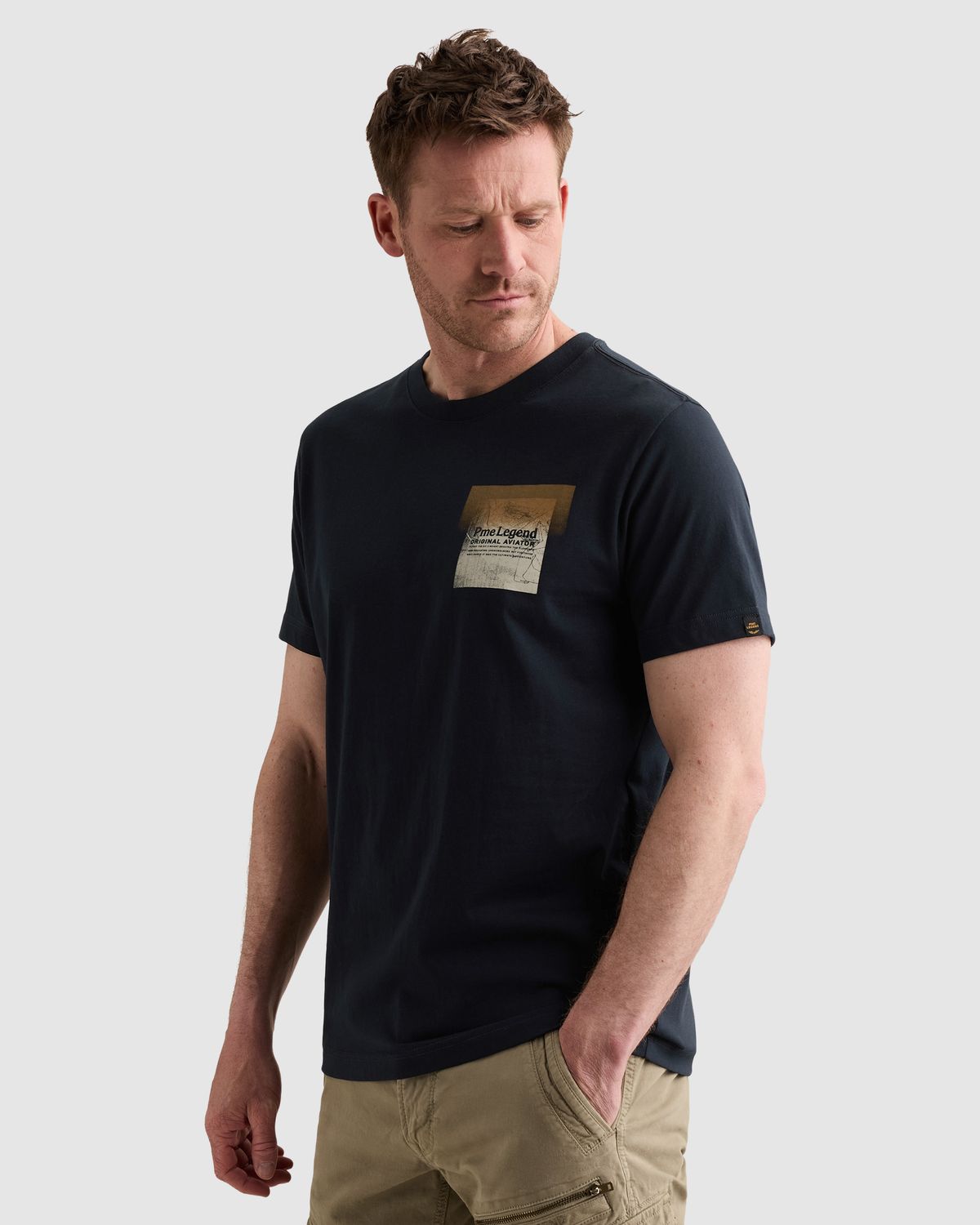 PME Legend T-shirt van 100% katoen met print
