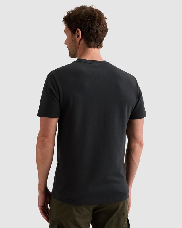 PME Legend T-shirt met klein artwork en wafelstructuur