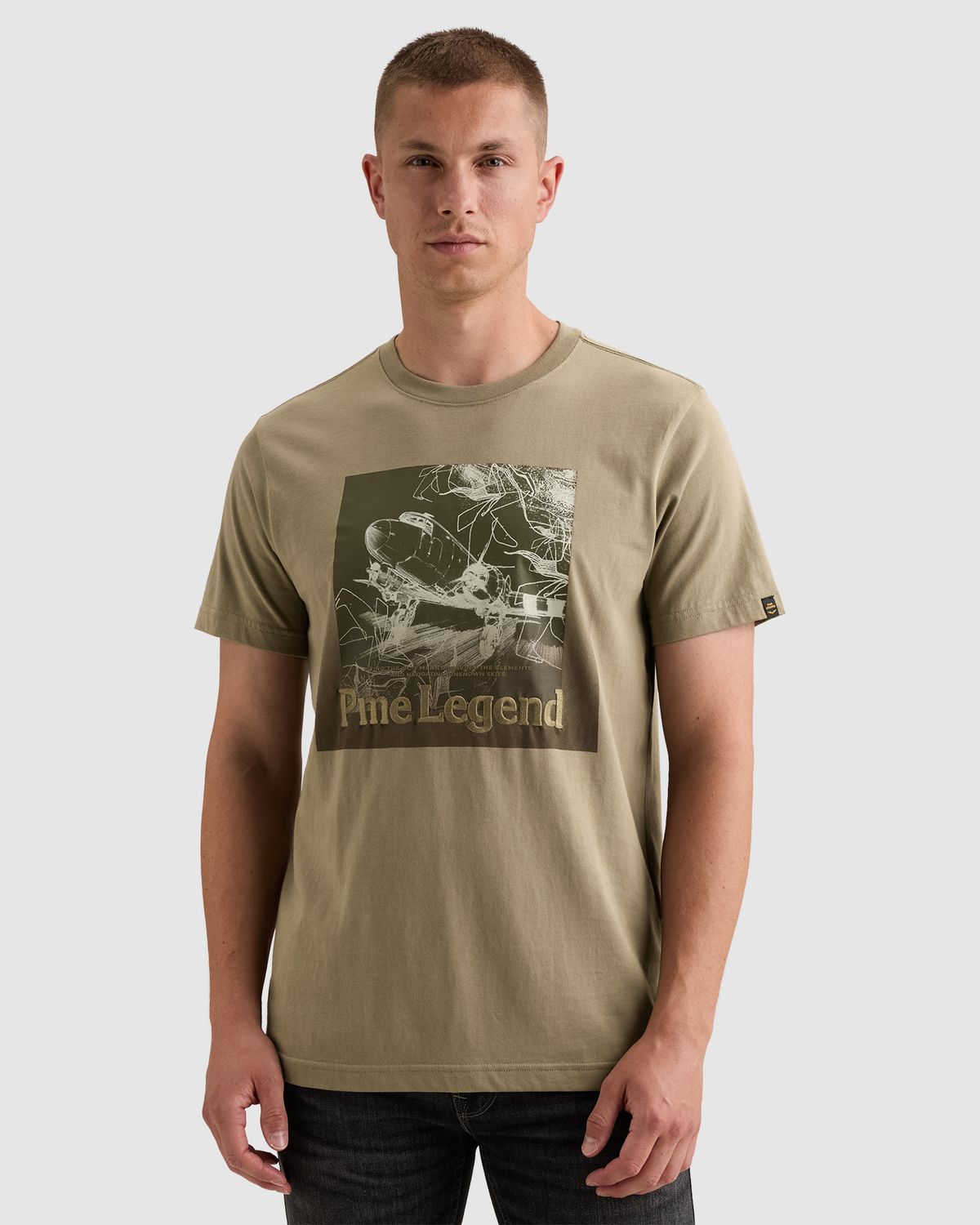 PME Legend T-shirt van 100% katoenen jersey met artwork