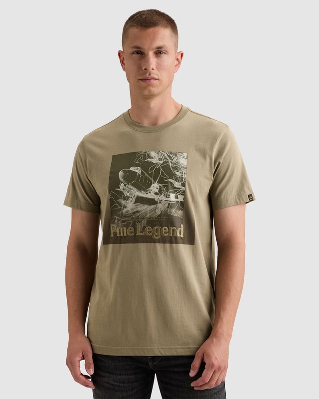 PME Legend T-shirt van 100% katoenen jersey met artwork