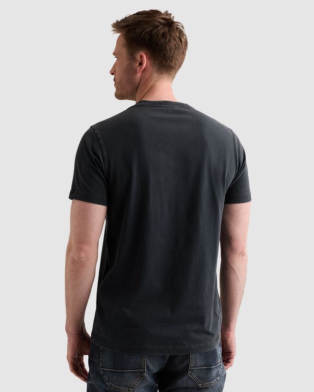 PME Legend T-shirt met garment-dye wassing en label