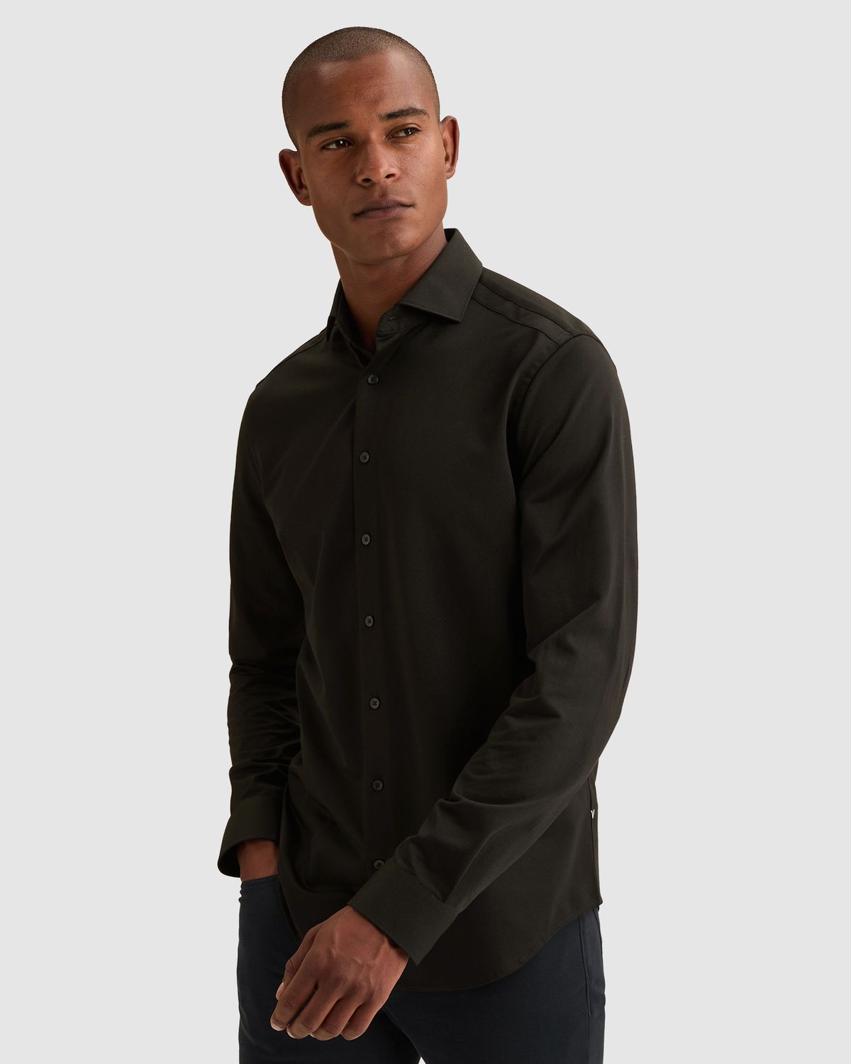 Vanguard Elevated Knit shirt van Oxford jersey