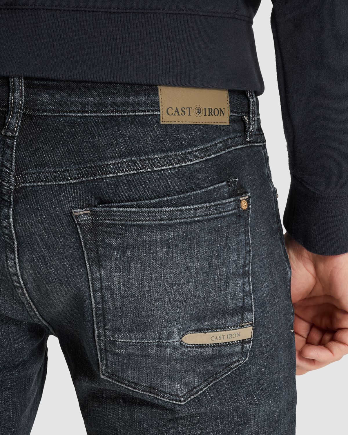 Cast Iron Shiftback tapered fit jeans