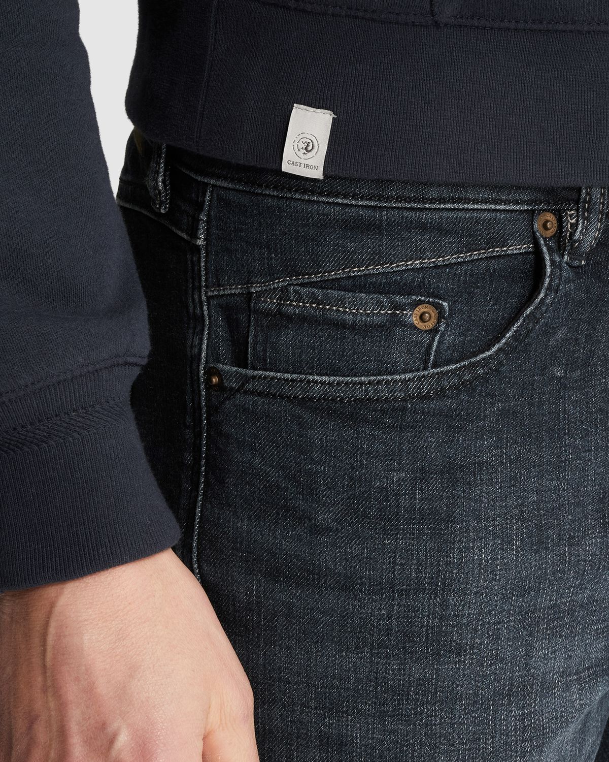 Cast Iron Shiftback tapered fit jeans