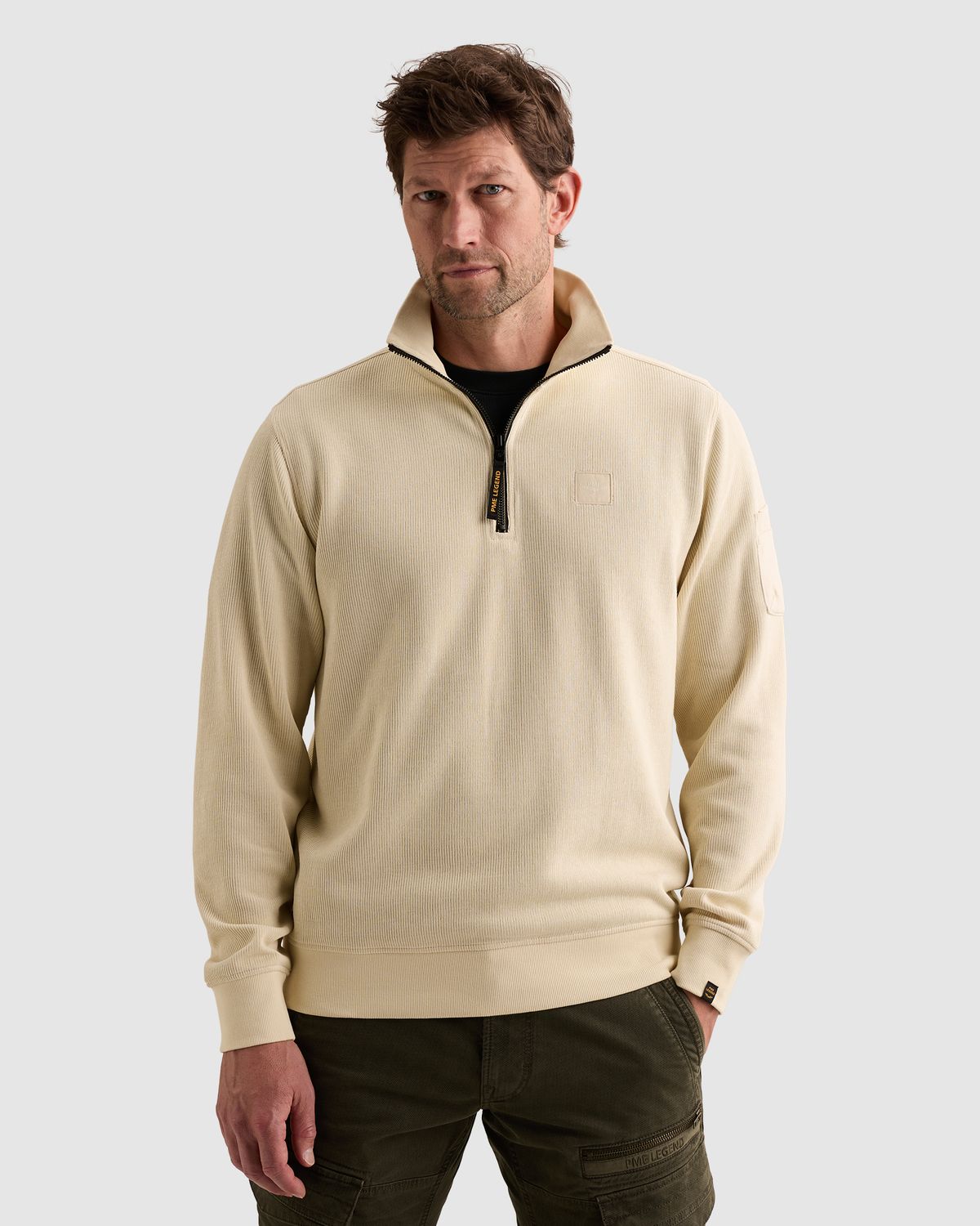 PME Legend Sweatshirt met halve rits en flight pocket